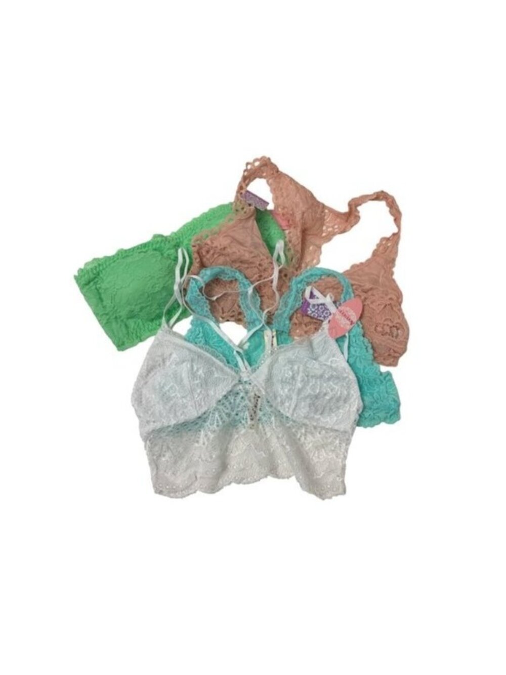 Anemone Lacey Bralette Bundle - 4 Pieces